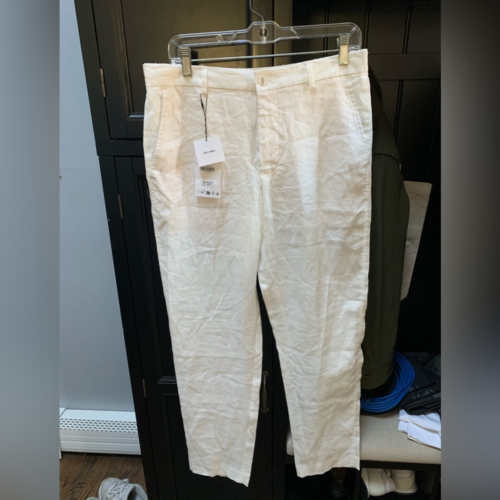 Zara 100% Linen Woman’s Pants Size M NWT